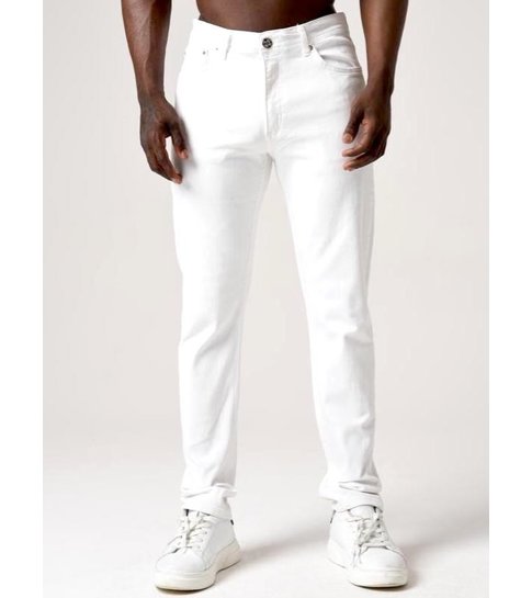 TRUE RISE Jeans Broeken Heren Regular Fit - DC-035 - Wit