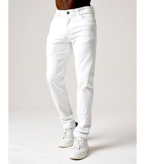 TRUE RISE Jeans Broeken Heren Regular Fit - DC-035 - Wit