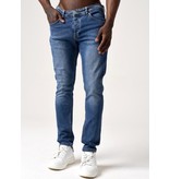 TRUE RISE Klassieke Heren Jeans Slim Fit - DC-018 - Blauw