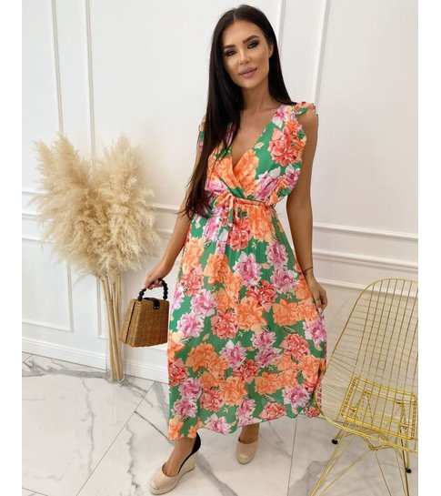 PARISIAN Lange  Luxe  Dames  Jurk - 22179 - Groen