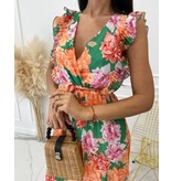 PARISIAN Lange  Luxe  Dames  Jurk - 22179 - Groen