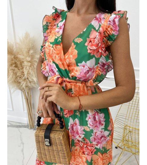 PARISIAN Lange  Luxe  Dames  Jurk - 22179 - Groen