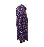 TONY BACKER Luxe Heren Slim Fit Overhemden - 3071 - Oranje/Paars