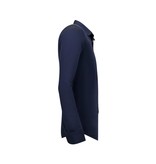 TONY BACKER Luxe Aparte Blanco Heren Overhemden - Slim Fit - 3081- Navy