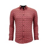 TONY BACKER Zakelijke Heren Overhemd -  Slim Fit - 3044 - Rood