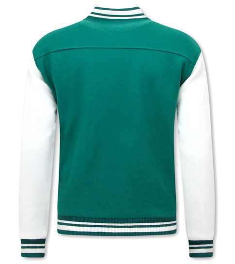 ENOS Collegejassen Heren Classic - LK-7065 - Groen