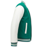 ENOS Collegejassen Heren Classic - LK-7065 - Groen