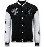 ENOS Baseball Jacket Vintage - 7792 - Zwart