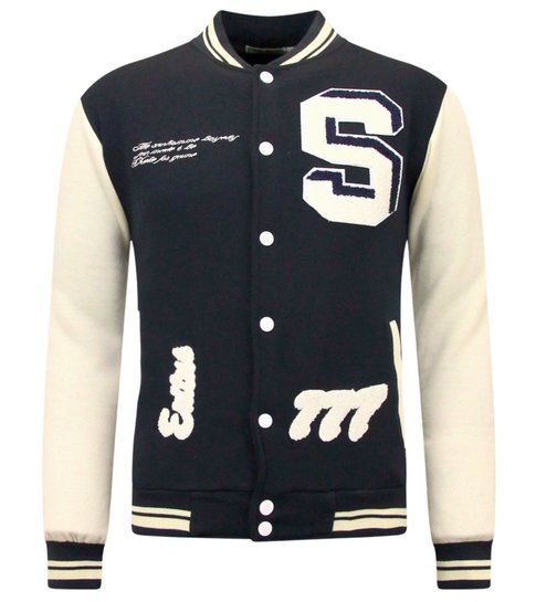 ENOS College Jacket Heren Vintage - 7798 - Navy