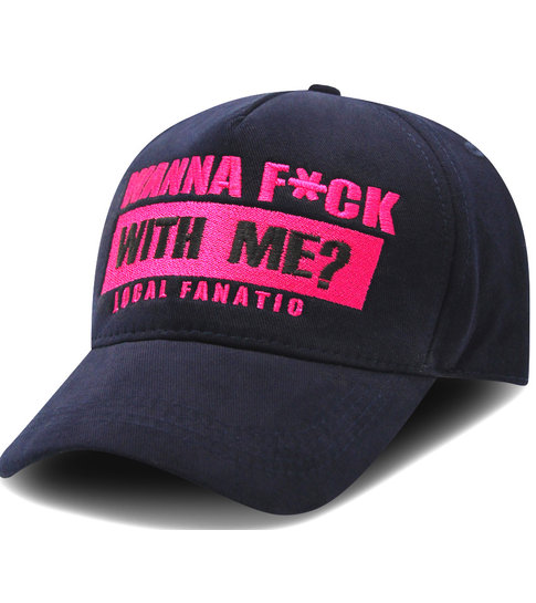 Local Fanatic Baseball Cap Heren - F*ck with me - Navy