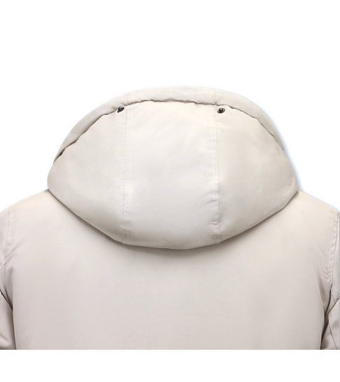 Enos Gewatteerde Parka met Capuchon - 7101WT - Beige