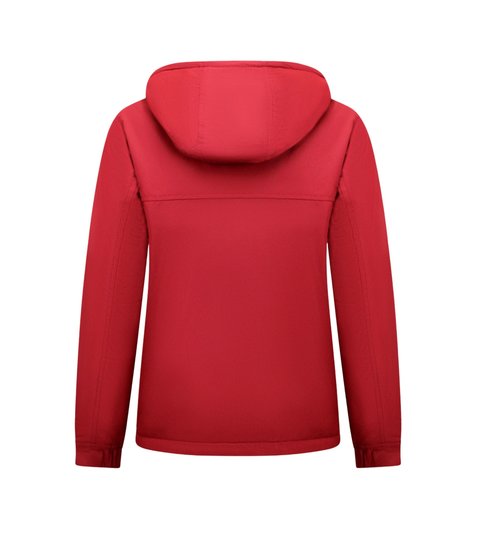 MATOGLA Dames Jas Over je Hoofd Anorak WinterJas – Rood