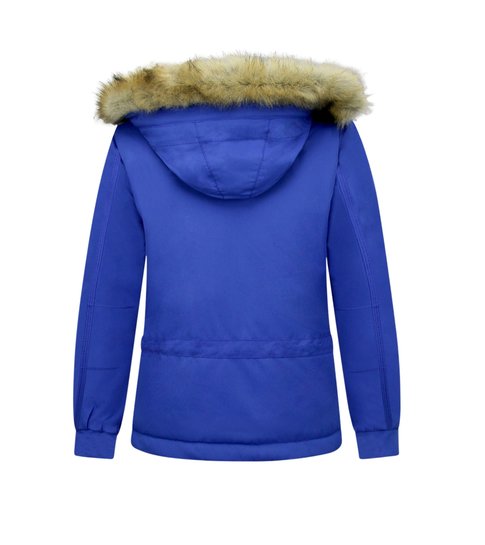 MATOGLA  Jas Over je Hoofd - Anorak Winterjas – Blauw