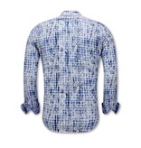 Gentile Bellini Bloemen Overhemd Heren - 3116 - Blauw