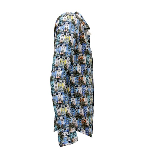 Gentile Bellini Blouse met Print Mannen - 3113 - Blauw