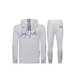 Local Fanatic Heren Trainingspak - Double Line Signed - Wit / Blauw