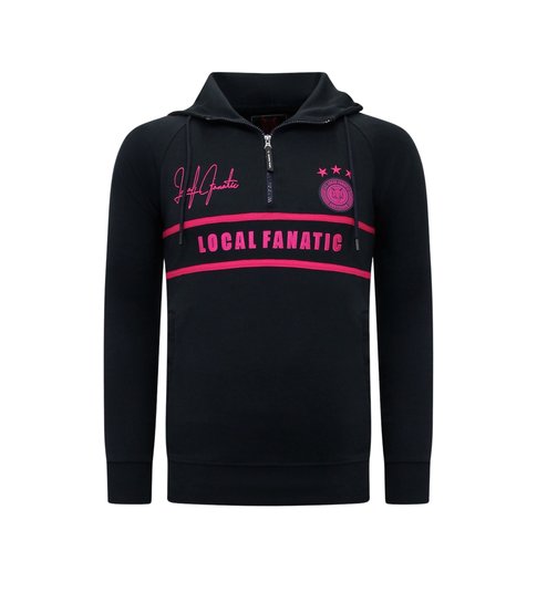 Local Fanatic Heren Trainingspak - Double Line Signed - Blauw / Roze