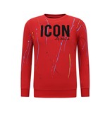 LF Amsterdam Exclusieve Mannen Joggingspak - ICON Painted - Rood