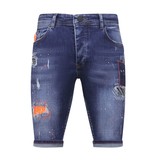 Local Fanatic Denim Shorts Heren Slim Fit - 1049 - Blauw