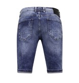 Local Fanatic Exclusieve Korte Broek Heren Slim fit- 1054 - Blauw