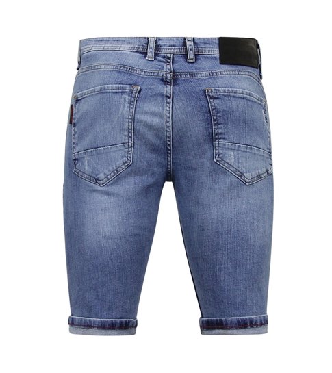 Local Fanatic Exclusieve Korte Broek Heren Spijker - 1042 - Blauw