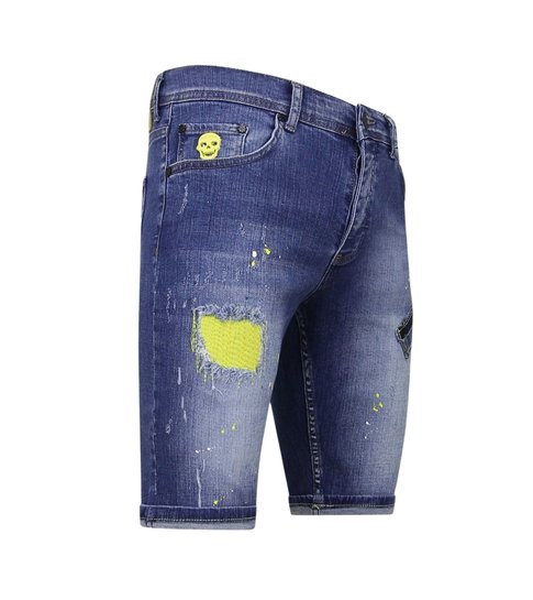 Local Fanatic Exclusieve Spijker Korte Broek Heren- 1046 - Blauw