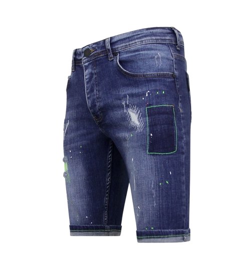 Local Fanatic Exclusieve Slim fit Korte Broek Heren - 1044 - Blauw