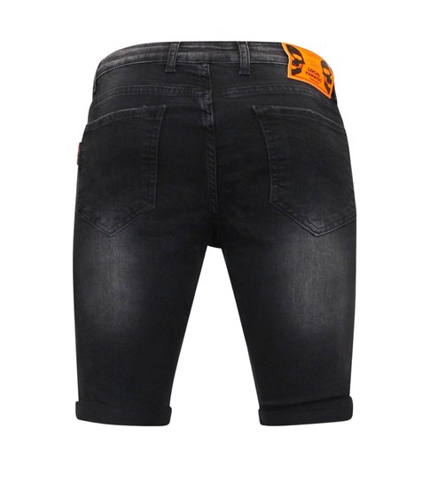 Local Fanatic Heren Short  met Scheuren -1028-SH- Zwart