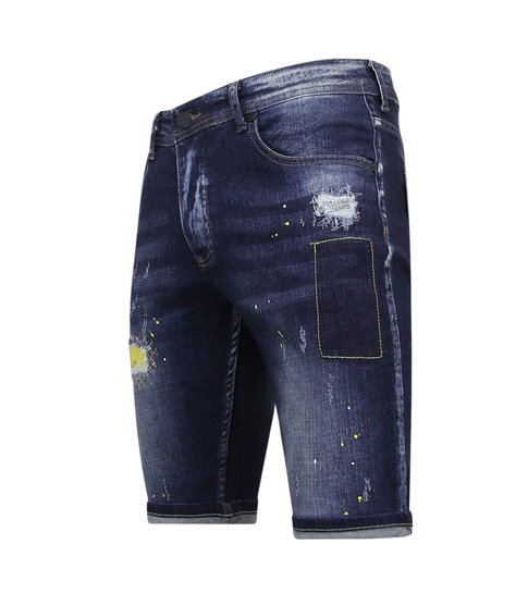 Local Fanatic Jeans Short Heren Stretch - 1052 - Blauw