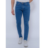 TRUE RISE Nette Jeans Heren Slim Fit met Stretch -DC-058 - Blauw