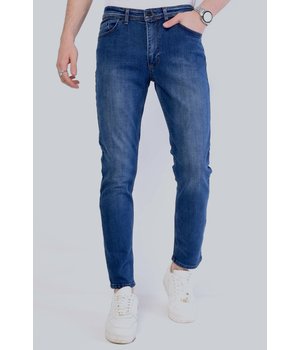 TRUE RISE Nette Regular Stretch Jeans Mannen - DP21-NW - Blauw