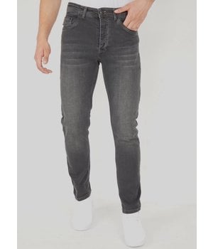 TRUE RISE Grijze Regular Fit Jeans Mannen - DP15 - Grijs