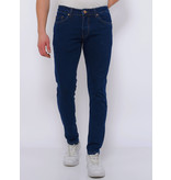 TRUE RISE Nette Stretch Broek Heren Slim Fit -DC-057- Blauw