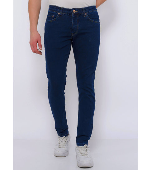 TRUE RISE Nette Stretch Broek Heren Slim Fit -DC-057- Blauw