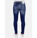 Local Fanatic Exclusieve Jeans met Verfspatten Heren - 1010 - Blauw