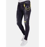 Local Fanatic Exclusieve Slim fit Jeans Stretch Heren - 1003 - Zwart