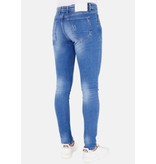 LF Exclusieve Jeans met Verfspatten Heren - 1031- Blauw