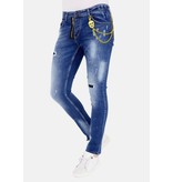 LF Exclusieve Slim fit Jeans Stretch Heren  - 1023- Blauw