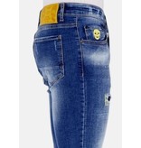 LF Exclusieve Slim fit Jeans Stretch Heren  - 1023- Blauw