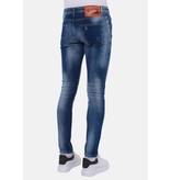 Local Fanatic Blue Stone Washed Jeans Heren - Slim Fit -1076- Blauw