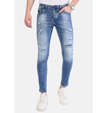 Local Fanatic Lichtblauwe Jeans Heren met Gaten - 1059 - Blauw