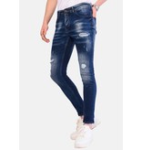 Local Fanatic Blauwe Heren Jeans met Verfspetters - 1060 - Blauw