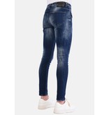 Local Fanatic Blauwe Heren Jeans met Verfspetters - 1060 - Blauw