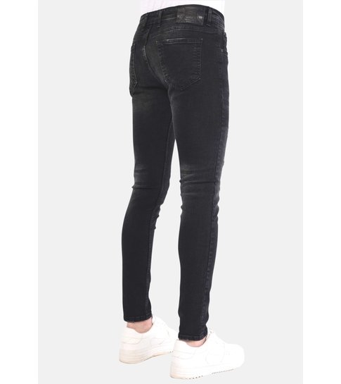Local Fanatic Zwarte Slim Fit Jeans Stretch Heren - 1067 - Zwart