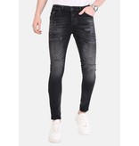 Local Fanatic Stonewashed Slim Fit Mannen Jeans Stretch - 1070 - Zwart