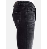 Local Fanatic Stonewashed Slim Fit Mannen Jeans Stretch - 1070 - Zwart