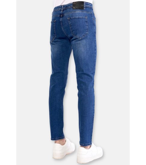 TRUE RISE Nette Regular Stretch Jeans Mannen - DP21-NW - Blauw