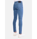 TRUE RISE Heren Slim fit Klassieke Spijkerbroek - DP/S-55 NW - Blauw