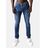 TRUE RISE Klassieke Heren Jeans Slim Fit - DC-018 - Blauw