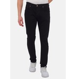 TRUE RISE Nette Zwarte Slim Fit Stretch Jeans Heren-DC-052